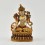 Gold Plated and Hand Painted 6" White Tara / Dhokar Statue