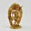 Hand Made Gold Plated and Hand Painted Face 7.5" Simha Mukha Yogini Statue