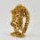 Hand Made Gold Plated and Hand Painted Face 7.5" Vajravarahi Yogini Statue