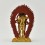 Hand Made Gold Plated and Hand Painted Face 8" Yeshe Tsogyal Yogini Statue