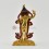 Hand Made Gold Plated and Hand Painted Face 8" Yeshe Tsogyal Yogini Statue