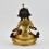 Hand Made Copper Alloy with 24 Karat Gold Gilded and Hand Painted Face 10" Vajrasattva / Dorjesempa Statue