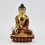 Hand Made Copper Alloy with Partly Gold Gilded Shakyamuni Buddha Statue