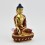 Hand Made Copper Alloy with Partly Gold Gilded Shakyamuni Buddha Statue