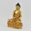 Hand Made Copper Alloy with Gold Gilded 8" Amitabha Buddha Statue