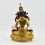 Hand Made Fine Quality 24 Karat Gold Gilded Face Painted Vajrasattva Statue