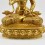 Hand Made Fine Quality 24 Karat Gold Gilded Face Painted Vajrasattva Statue