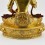 Hand Made Fine Quality 24 Karat Gold Gilded Face Painted Vajrasattva Statue