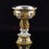 Fine Quality Gold & Silver Plated Tibetan Buddhist Copper Butter Lamps Set