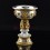 Fine Quality Gold & Silver Plated Tibetan Buddhist Copper Butter Lamps Set