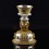 Fine Quality Gold & Silver Plated Tibetan Buddhist Copper Butter Lamps Set