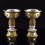 Fine Quality Hand Made Gold Silver Palted Tibetan Buddhist  Copper Butter lamps set