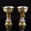 Fine Quality Hand Made Gold Silver Palted Tibetan Buddhist  Copper Butter lamps set