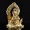 Hand Made Copper Alloy with Gold & Silver Plated Shakyamuni Buddha on Throne Statue