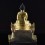 Hand Made Copper Alloy with Gold & Silver Plated Shakyamuni Buddha on Throne Statue