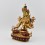 Hand Carved Gold Detailed Face Painted Tibetan Buddhist Religious White Tara Statue