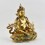 Hand Carved Gold Gilded & Hand Face Painted Buddhist Tibetan 12.5" Yellow Dzambhala Statue