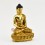 Hand Carved Gold Gilded Tibetan Buddhist Amitabha / Amida Buddha Opame Religious Ritual Statue