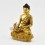 Hand Carved Gold Gilded Tibetan Buddhist Medicine / Bhaisajyaguru Buddha Menhla Religious Ritual Statue