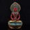 Hand Carved Painted Copper Alloy 24 Karat Gold Gilded Tibetan Buddhist Aparmita / Amitayus / Tsepame statue