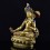 Hand Carved Gold Gilded & Hand Face Painted Tibetan Dukkar / Ushnisha Sitatapatra Copper Ritual Rupa Statue