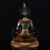 Hand Carved Copper Alloy Gold Gilded & Hand Painted Tibetan Crowned Vajrasattva / Dorje Sempa Statue 