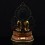 Hand Carved Copper Alloy Gold Gilded & Hand Painted Tibetan Shakyamuni Sakyamuni Buddha Tomba Statue 