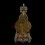 Hand Carved Gold Detailed Decorated with Stones Tibetan Buddhist 1000 Armed Avalokiteshvara Copper Statue