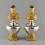 Fine Quality Buddhist Tibetan Ritual Gold & Silver Plated Copper with Hand Carvings Bhumpa Bhumba Set