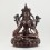 Hand Carved  Copper Alloy in Oxidation Finish Buddhist Tibetan Green Tara / Dholma Ritual Rupa Statue