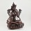 Hand Carved  Copper Alloy in Oxidation Finish Buddhist Tibetan Green Tara / Dholma Ritual Rupa Statue