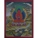 Hand Painted  Amitabha Buddha Cotton Canvas Tibetan Thangka paintings