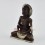 Machine Made Oxidized Copper Alloy with Silver Plated Fasting Buddha Statue