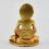 Machine Made Copper Alloy with Gold Plated 3.25" Fasting Hungry Buddha Statue