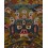 Hand Painted Buddhist Wheel of Life Thangka Thanka Scroll Painting