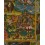 Hand Painted Buddhist Buddha Life Story Thangka Painting