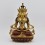 Hand Carved Gold Gilded & Hand Face Painted Buddhist Tibetan Aparmita Statue