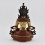 Hand Carved Gold Gilded & Hand Face Painted Buddhist Tibetan Aparmita Statue