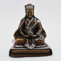 Machine Made Oxidized Copper Alloy with Silver Plated 4.25" Gampopa Statue