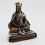 Oxidized Copper Alloy with Silver Plated 4.25" Gampopa Statue