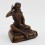 Machine Made, Oxidized Copper Alloy 4" Milarepa Statue