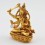 Machine Made Copper Alloy Gold Plated 4" Four Armed Manjushri Statue