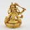 Machine Made Copper Alloy Gold Plated 4" Four Armed Manjushri Statue