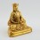 Machine Made, Copper Alloy Gold Plated 4.5" Gampopa Statue