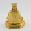 Machine Made, Copper Alloy Gold Plated 4.5" Gampopa Statue