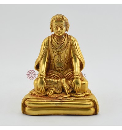 Machine Made  Copper Alloy Gold Plated 4.5" Marpa Statue