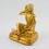 Machine Made Copper Alloy Gold Plated 4.25" Milarepa Statue