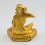 Machine Made Copper Alloy Gold Plated 4.25" Milarepa Statue