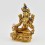 Beautiful Tibetan Buddhist Hand Made Gold Gilded 8.75" Green Tara Statue 