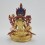 Hand Made Copper Alloy with 24 Karat Gold Gilded Green Tara / Dholma Statue